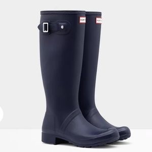 Navy Hunter Boots